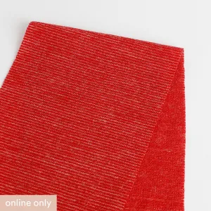 Needle Stripe Merino Blend Jersey - Cherry