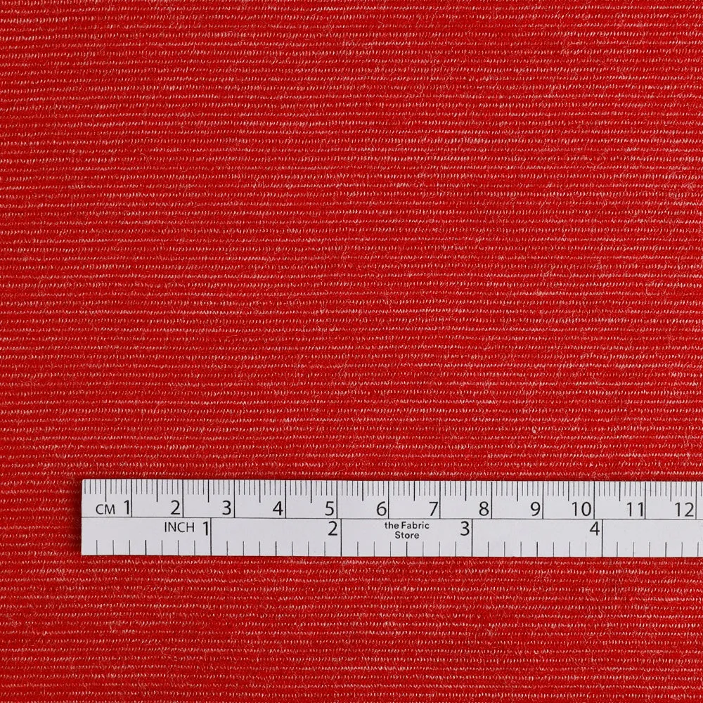 Needle Stripe Merino Blend Jersey - Cherry