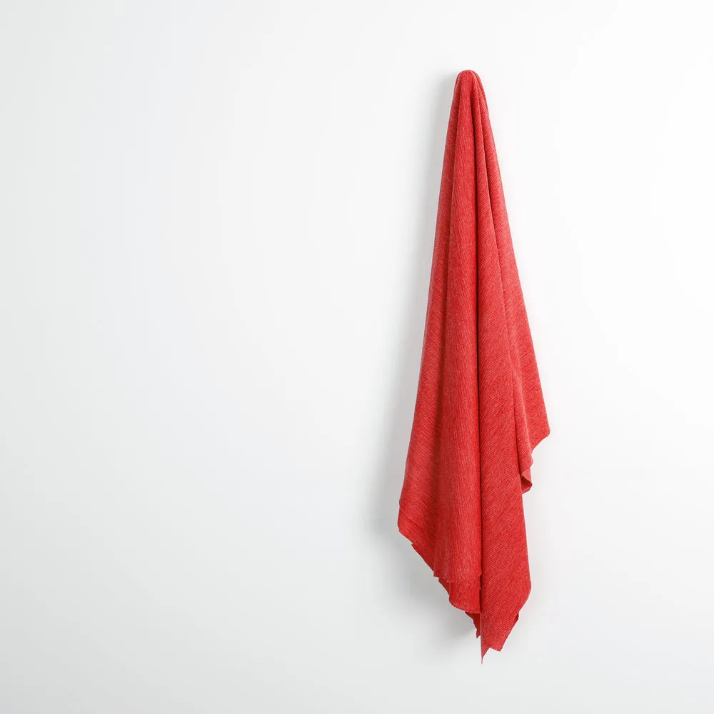 Needle Stripe Merino Blend Jersey - Cherry