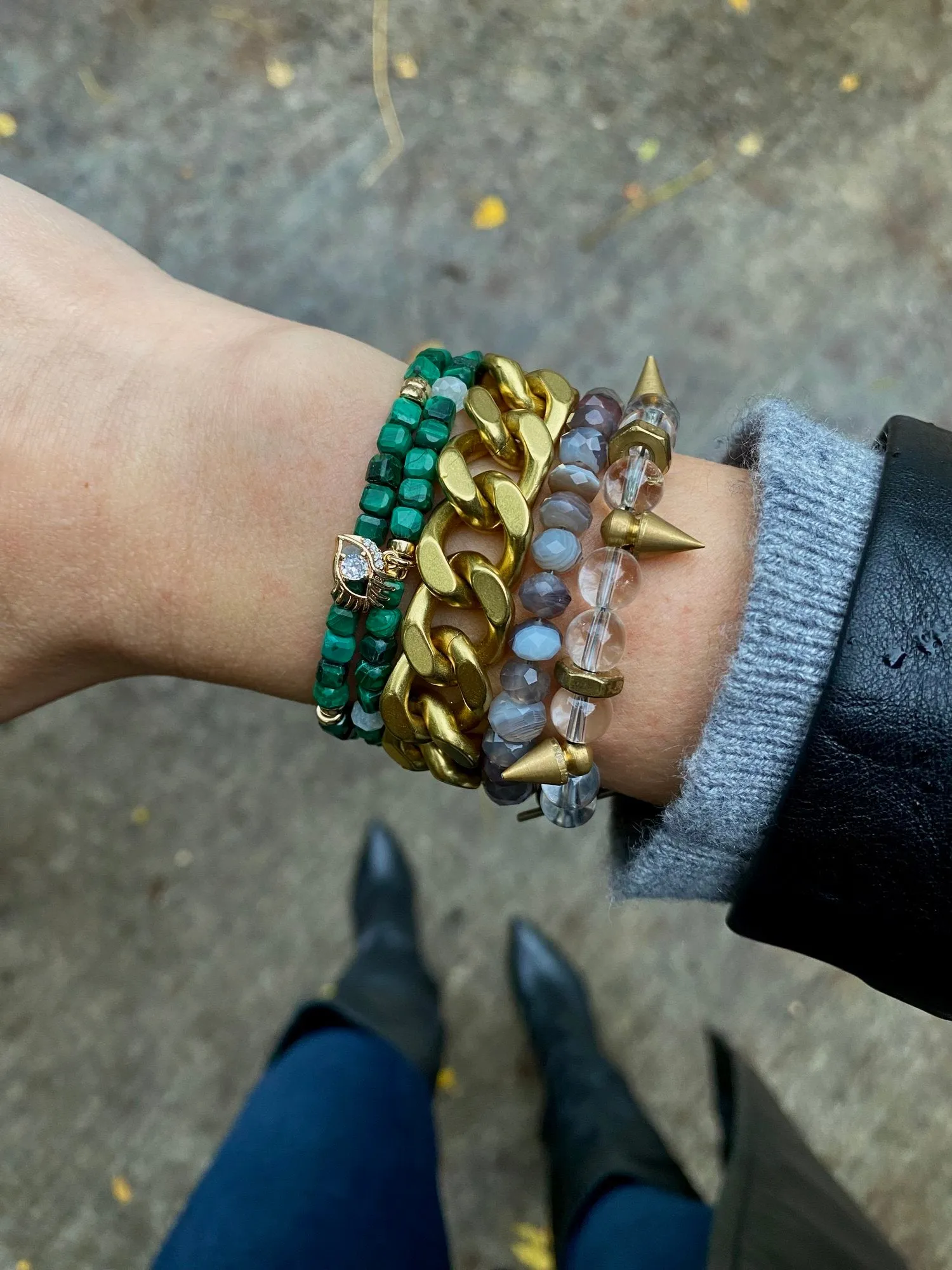 On Point: Rock Crystal Quartz Bracelet