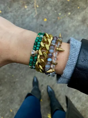 On Point: Rock Crystal Quartz Bracelet