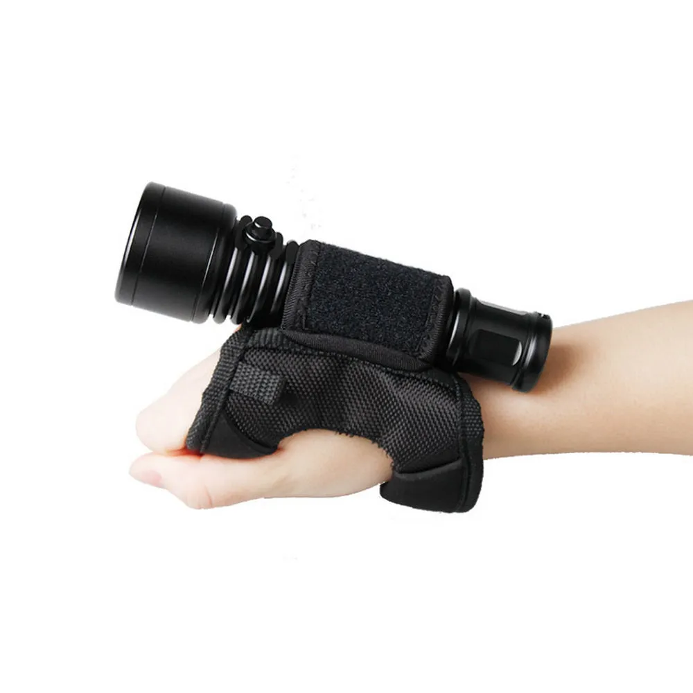 Open Box ORCATORCH Diving Flashlight Glove Hands-Free Flashlight Holder Universal Adjustable Wrist Strap Scuba Dive Lights Accessories