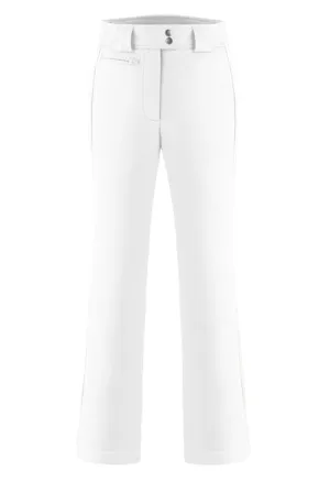 Poivre Blanc 1120 Shorter Length Softshell Ski Pant in White