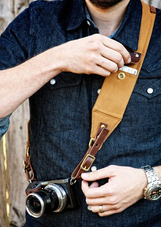 Ruck Strap | Duck Canvas and Leather Camera Strap