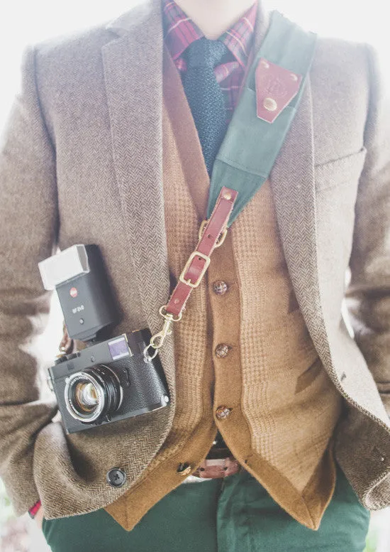 Ruck Strap | Duck Canvas and Leather Camera Strap