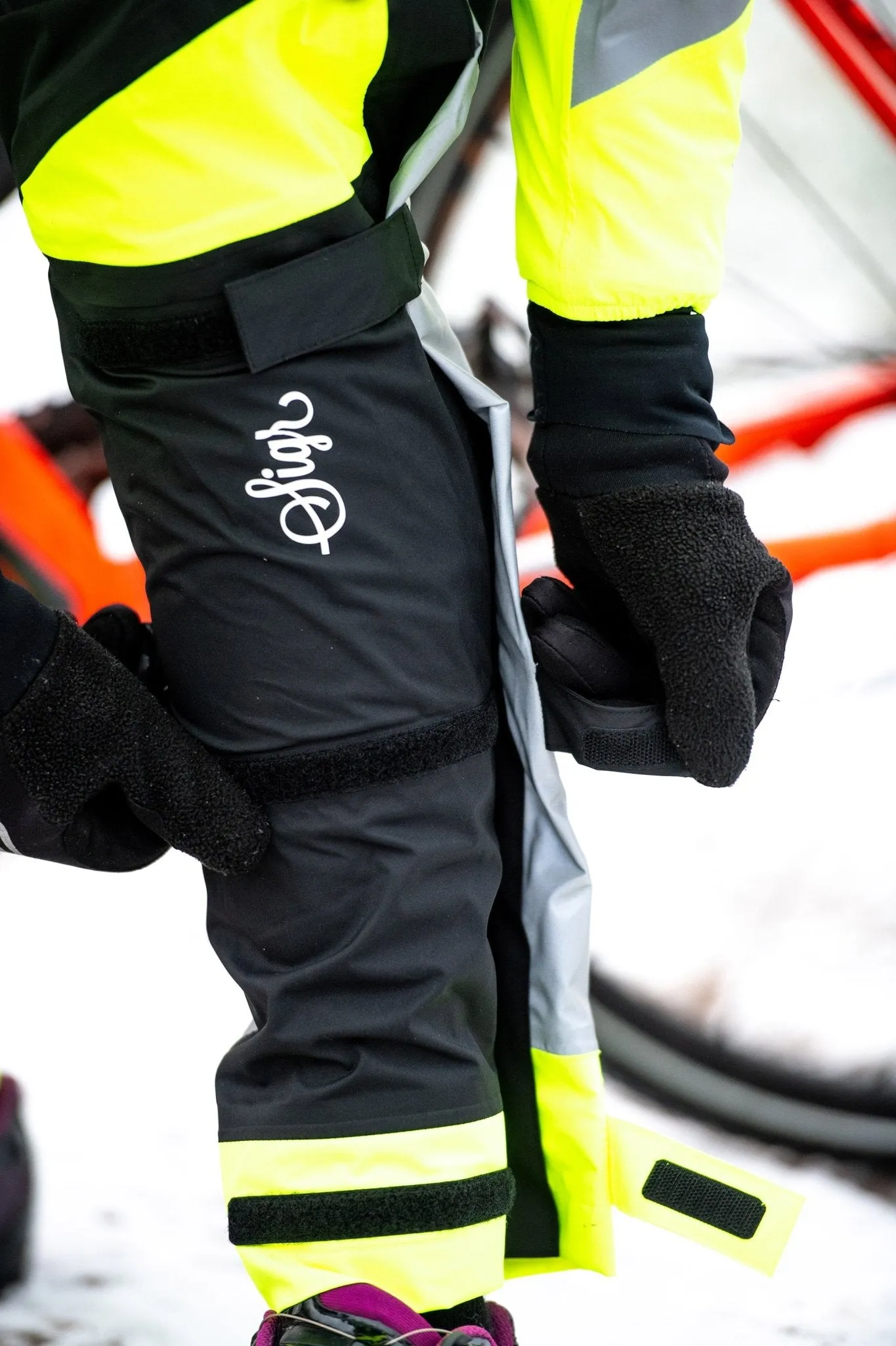 stkusten Biomotion Ultraviz Cycling Rain Trousers for Men and Women