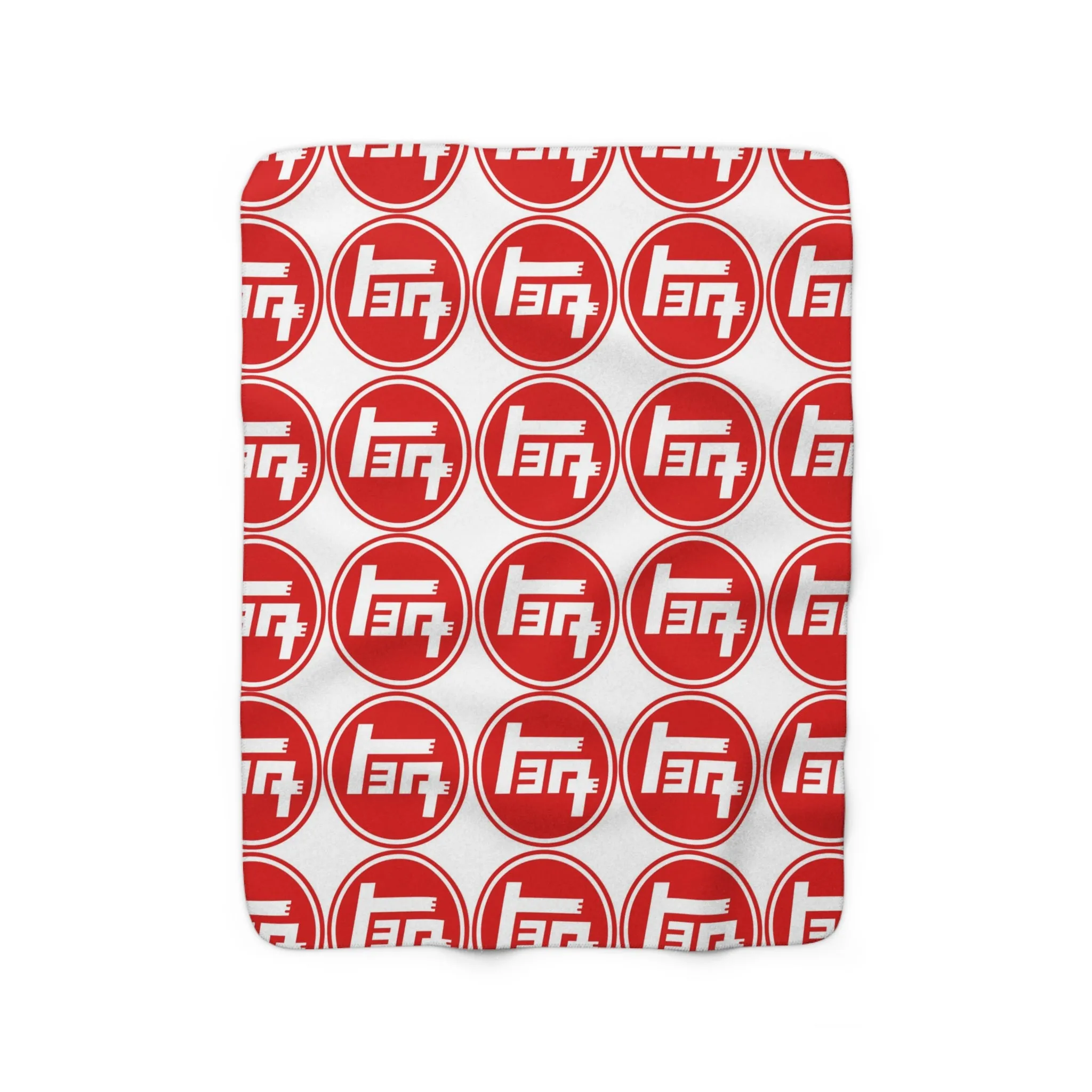 TEQ Red White Design Sherpa Fleece Blanket - Reefmonkey