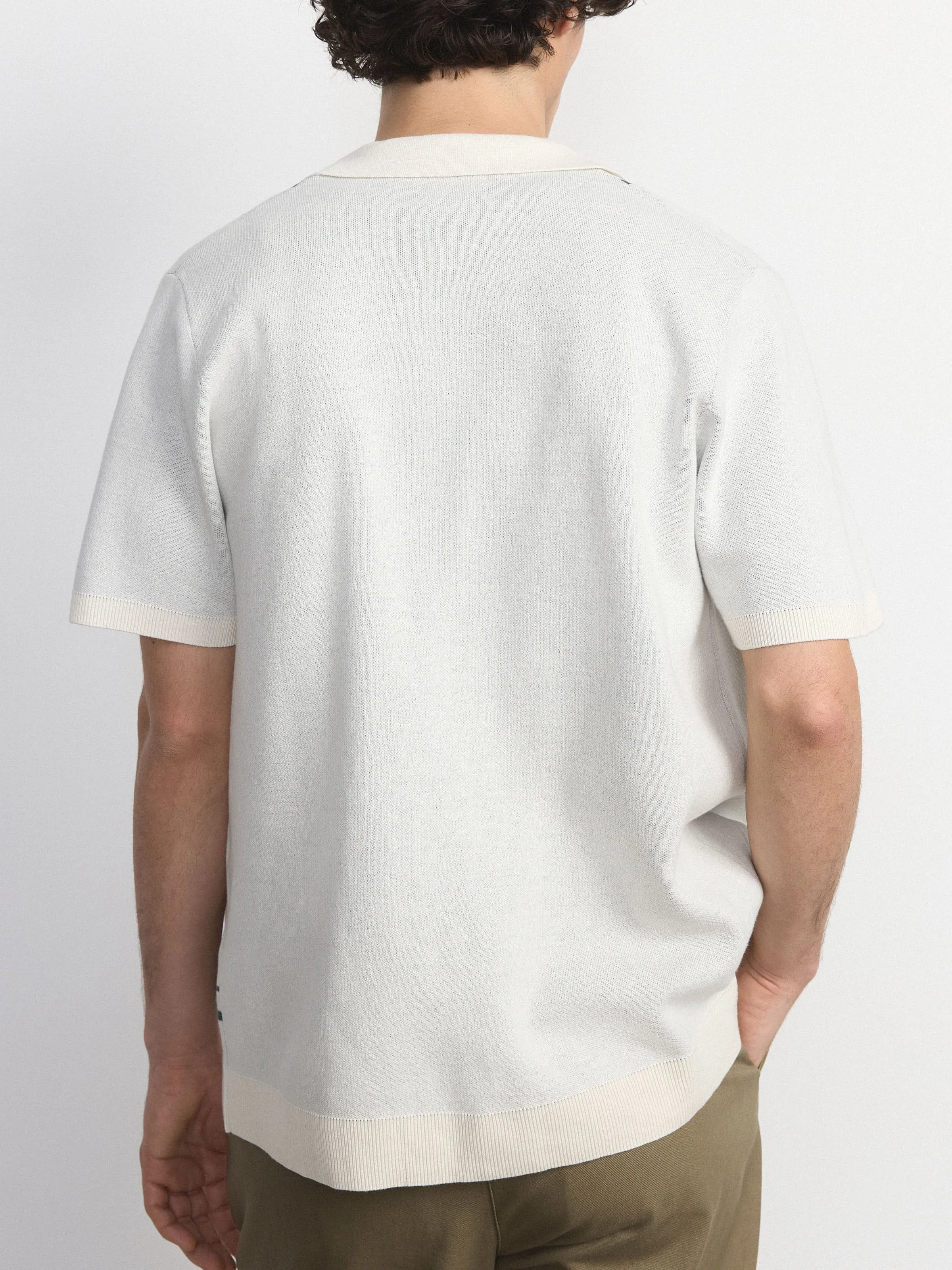 The Knit Camp Collar Shirt in Cloud