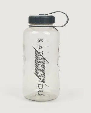 Tritan Wide Mouth Water Bottle - 1L - Smokey Clear