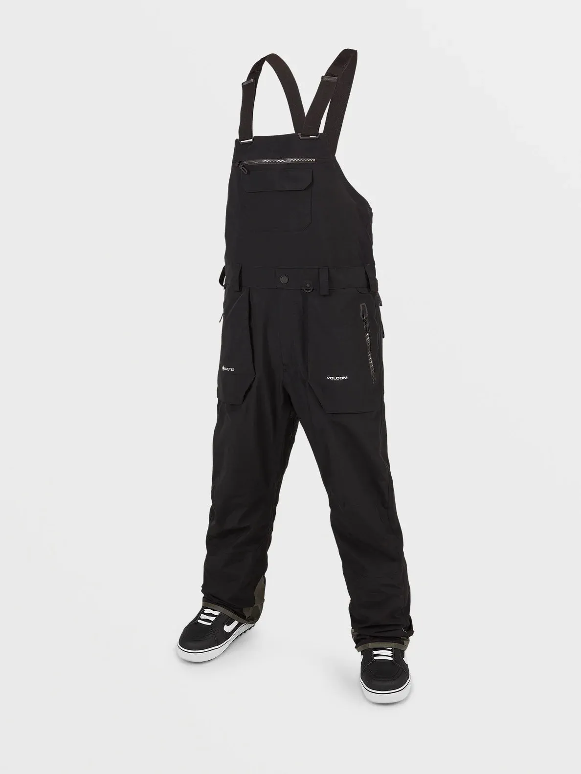 Volcom Men's Rain Gore-Tex Bib Overall Black G1352403-BLK