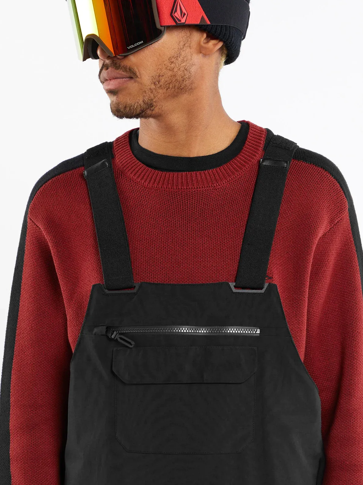 Volcom Men's Rain Gore-Tex Bib Overall Black G1352403-BLK