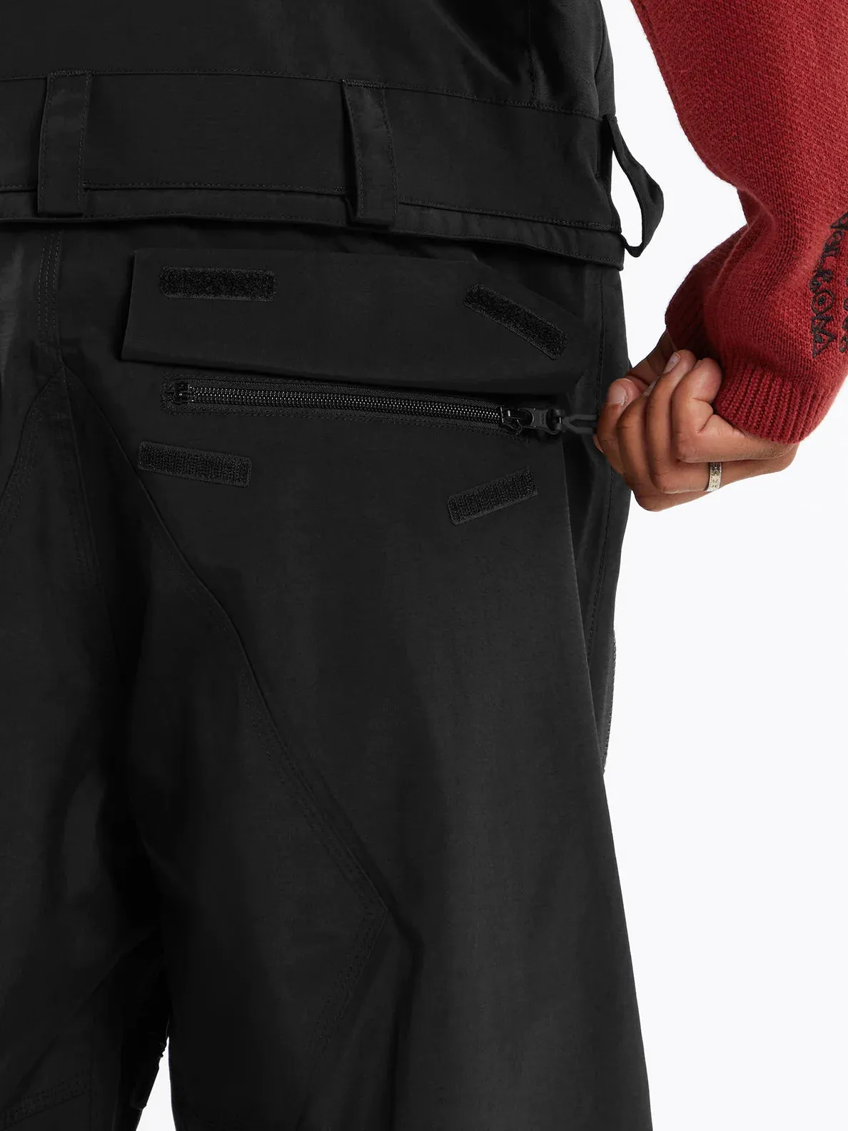 Volcom Men's Rain Gore-Tex Bib Overall Black G1352403-BLK
