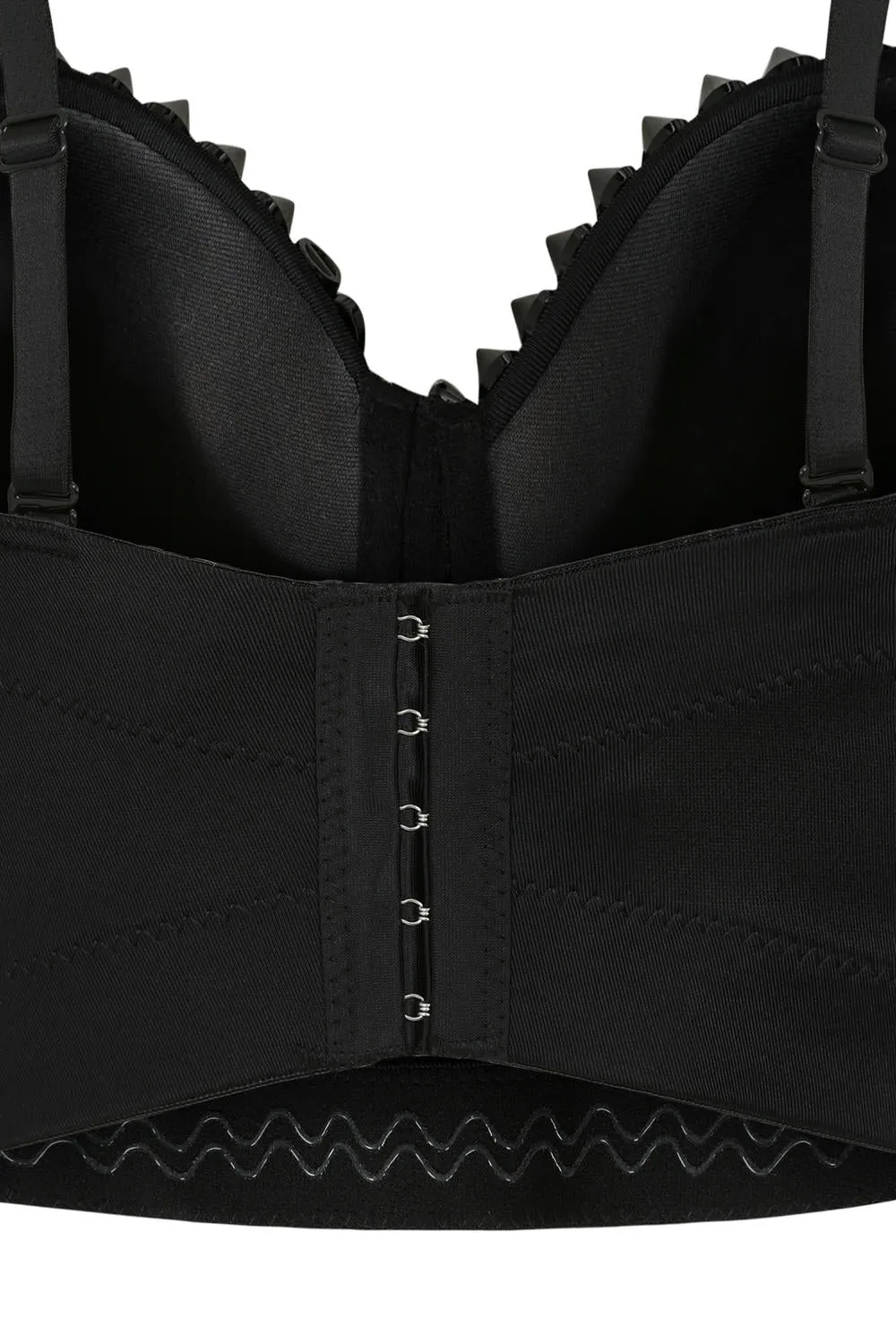 Xenia Silver Studded Crop Top