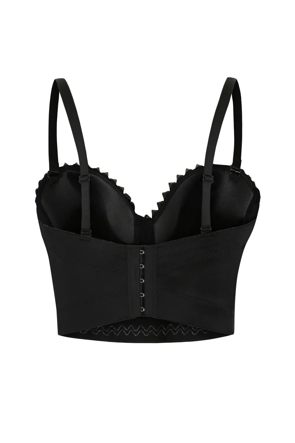 Xenia Silver Studded Crop Top